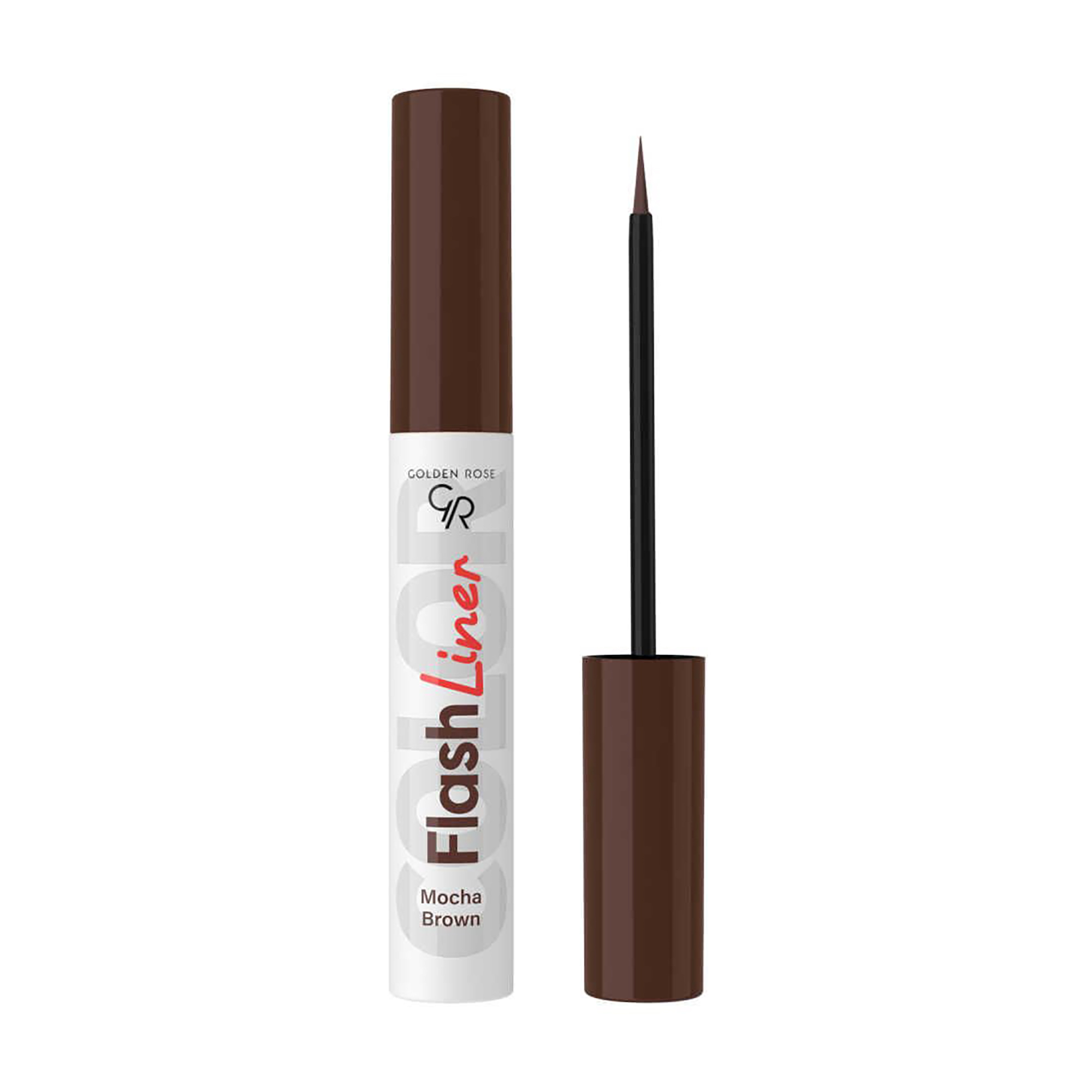 Рідка підводка для очей Golden Rose Flash Liner Colored Eyeliner 108 Mocha Brown, 3.5 мл