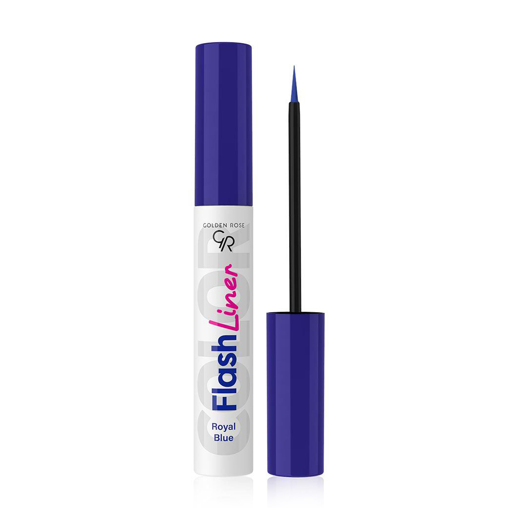 Рідка підводка для очей Golden Rose Flash Liner Colored Eyeliner 104 Royal Blue, 3.5 мл